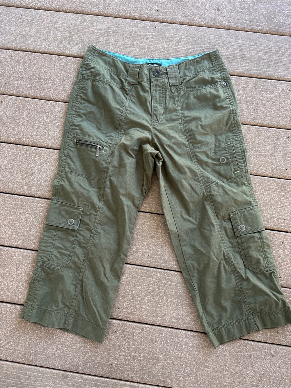 Eddie Bauer Olive Green Cargo Capris
